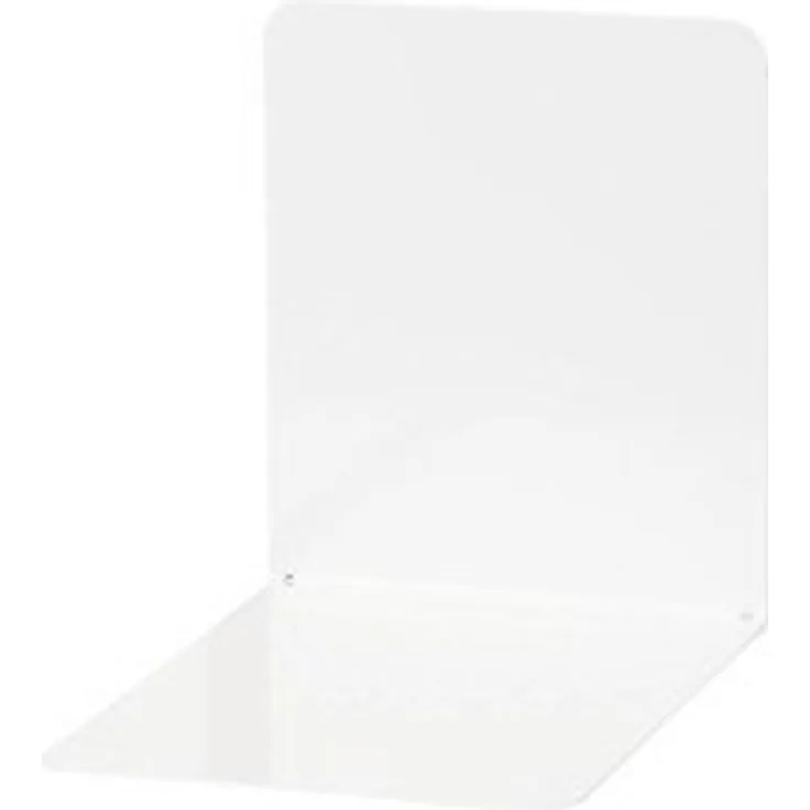 Maul Buchsttzen aus Metall, breit, 120 x 140 x 140 mm, weiá, Pack mit 2 Stck