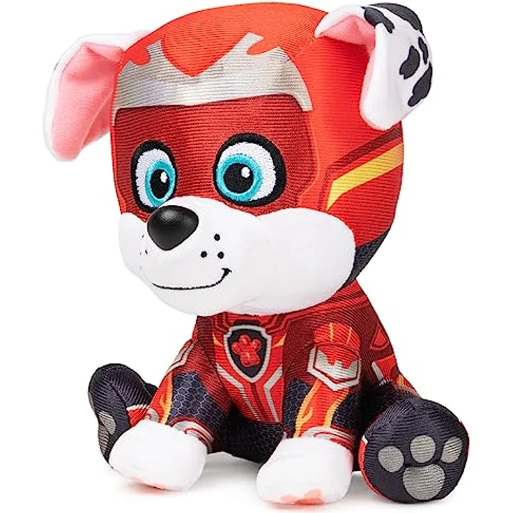 GUND PAW Patrol Der Mighty Kinofilm Marshall, 15 cm - original Plüschtier zum Kinofilm 2023, ideal zum Nachspielen der Kinoabenteuer und als Lieblingskuscheltier, Spielzeug für Kinder ab 1 Jahr – Bild 5