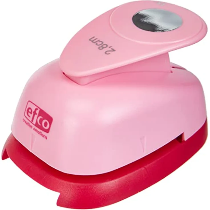efco Stanzer L, Kreis 1-1/8 Inch Motivstanzer, Kern: Metall, pink, 9,5 x 6,5 x 6 cm – Bild 1