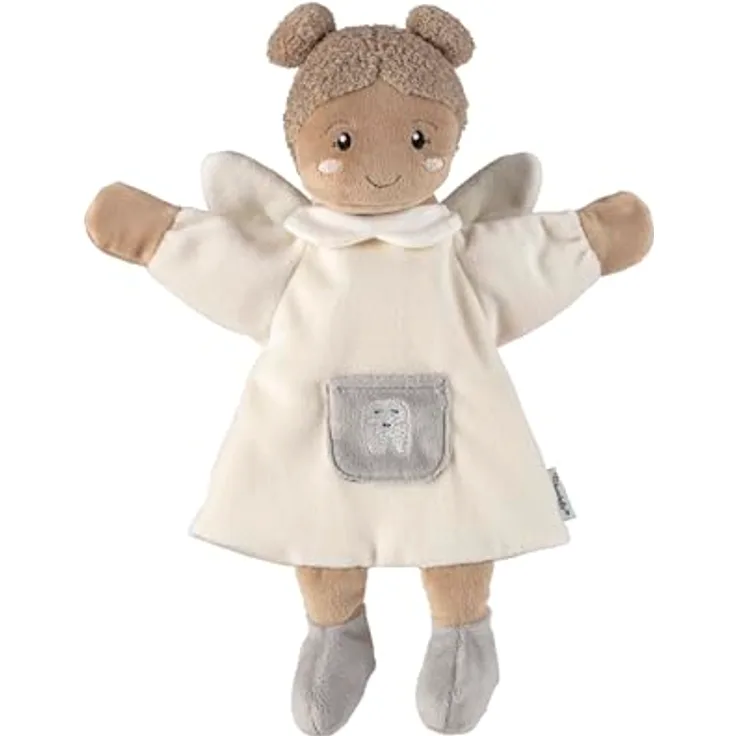 Sterntaler Handpuppe Zahnfee, weiches Spielzeug für Puppentheater, Erzählen & Kuscheln, hellbeige