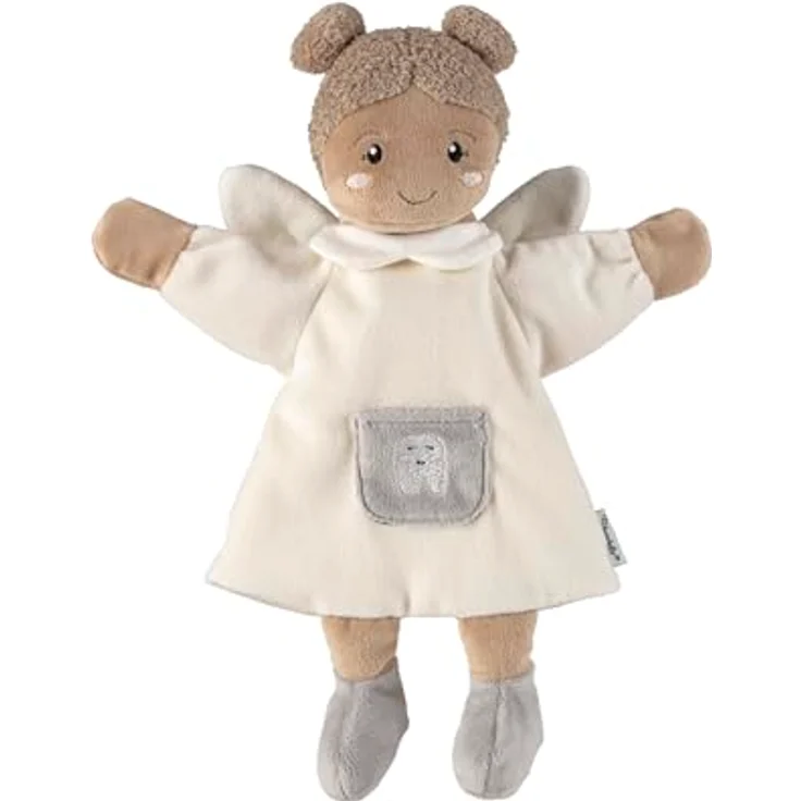 Sterntaler Handpuppe Zahnfee, weiches Spielzeug für Puppentheater, Erzählen & Kuscheln, hellbeige – Bild 1