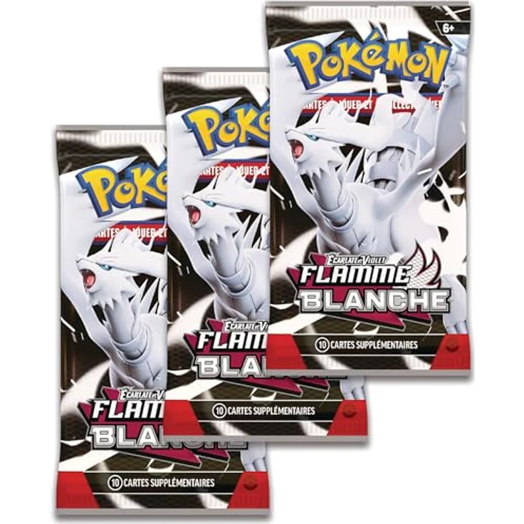 Asmodee Pokémon: Tech Sticker 3-Pack mit Reshiram ex und Keldeo ex, Flamme Blanche – Bild 3