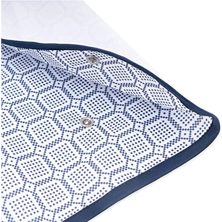 Sensalou Lätzchen für Erwachsene, Ess-Schürze in Hellblau, wasserdicht und waschbar, 90x45 cm – Bild 4