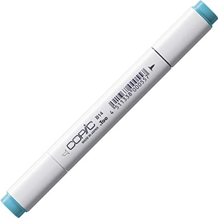 Copic COPIC Classic Marker Typ B - 14, Light Blue, professioneller Layoutmarker mit dualem Spitzensystem, schnelltrocknender Tinte – Bild 1