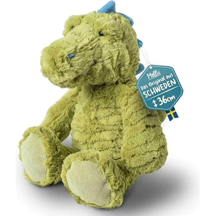 Mollis Kuscheltier Kuschelkrokodil 36 cm, weiches Plüschtier für Kinder und Babys, langlebig und pflegeleicht, sicheres Design – Bild 1