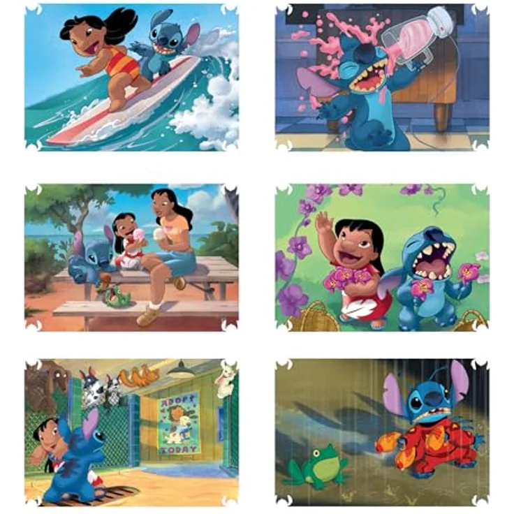 Panini Mein Super-Scrapbook-Album mit 3 Taschen und 45 Stickern, bunte Stitch-Kollektion, inkl. Postkarten und Lesezeichen – Bild 4