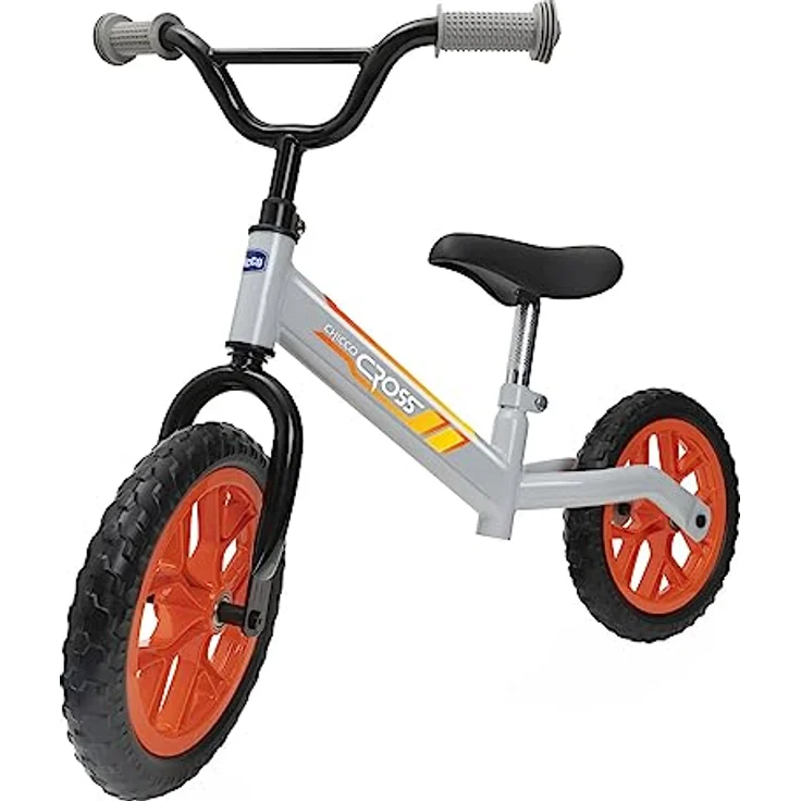Chicco Balance Bike Cross, Kinderfahrrad ohne Pedale, Cross Country Design, große Räder, Verstellbarer Lenker und Sattelstütze, pedalloses Gleichgewichtsfahrrad, Max 25 Kg, Kinderspiele 3-5 Jahre – Bild 1