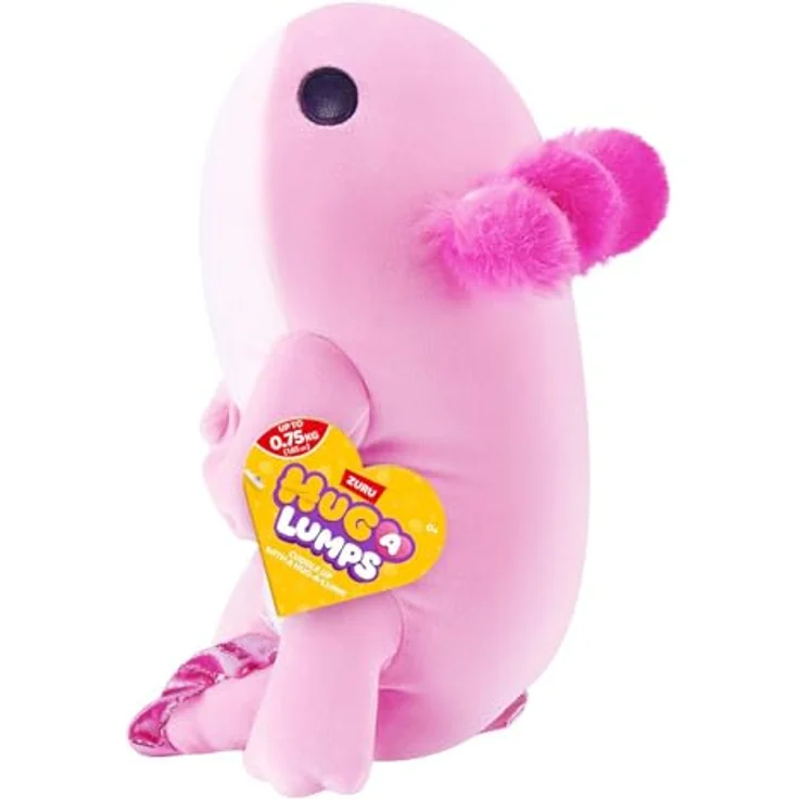 Zuru Hug-a-Lumps Axolotl, beschwertes Plüsch Kuscheltier 35 cm, super-soft und beruhigend – Bild 1