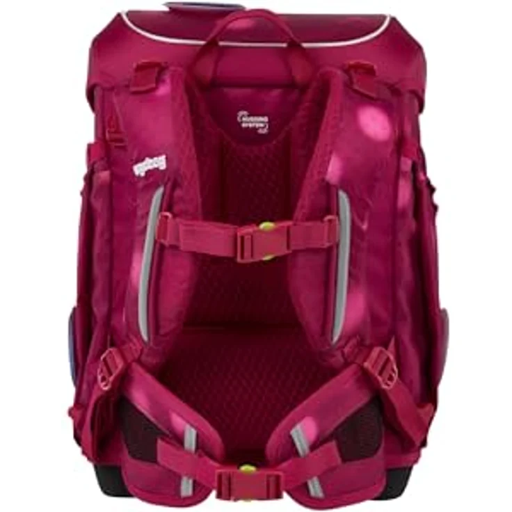 ergobag cubo Light Set ergonomischer Schulranzen, extra leicht mit 6-teiligem Zubehör, 860 g, inklusive Turnbeutel und Klettie-Set, recycelte Materialien – Bild 5