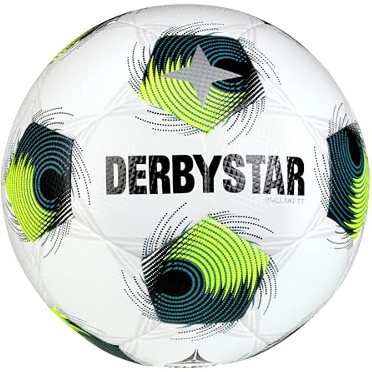 Derbystar Brillant TT, Top-Trainingsball mit Soft Touch, Hightech-PU, extrem strapazierfähig