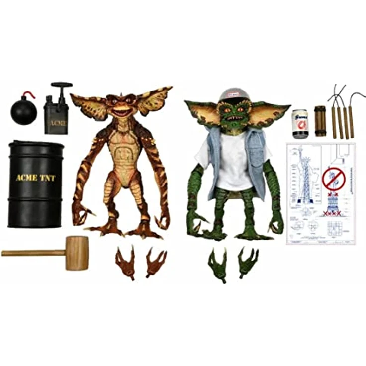 NECA Ultimate Demolition Gremlins Figuren Artikulées 15 cm, 2er Pack - Sammelfiguren – Bild 1