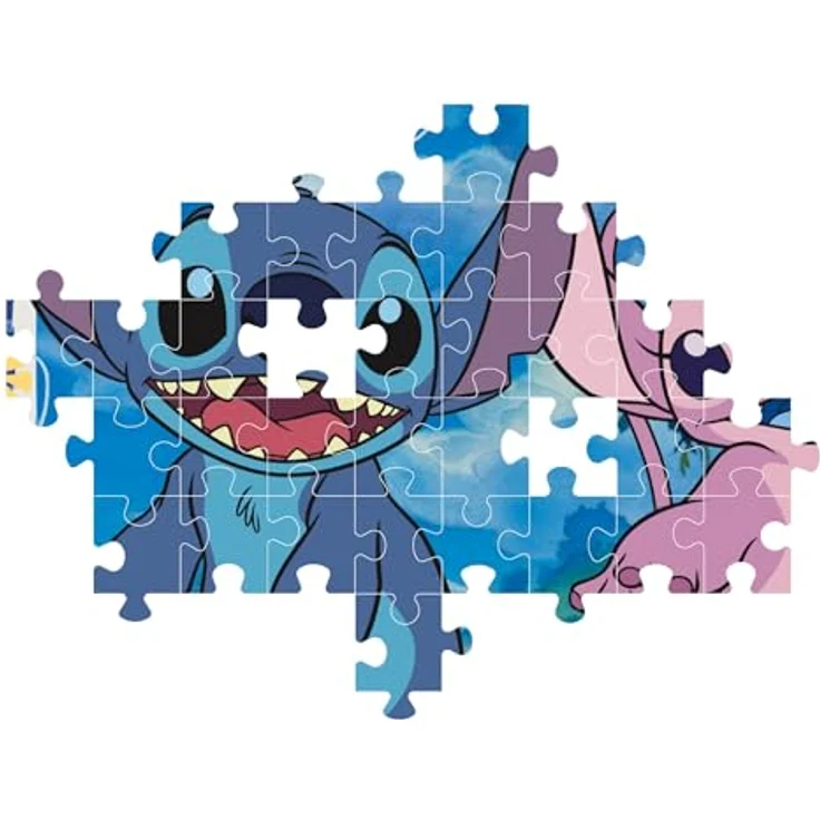 Clementoni Disney Stitch Puzzle 27573, 104 Super-Teile für Kinder ab 6 Jahren, buntes Puzzle mit besonderer Leuchtkraft, 48.5 x 33.5 cm – Bild 5