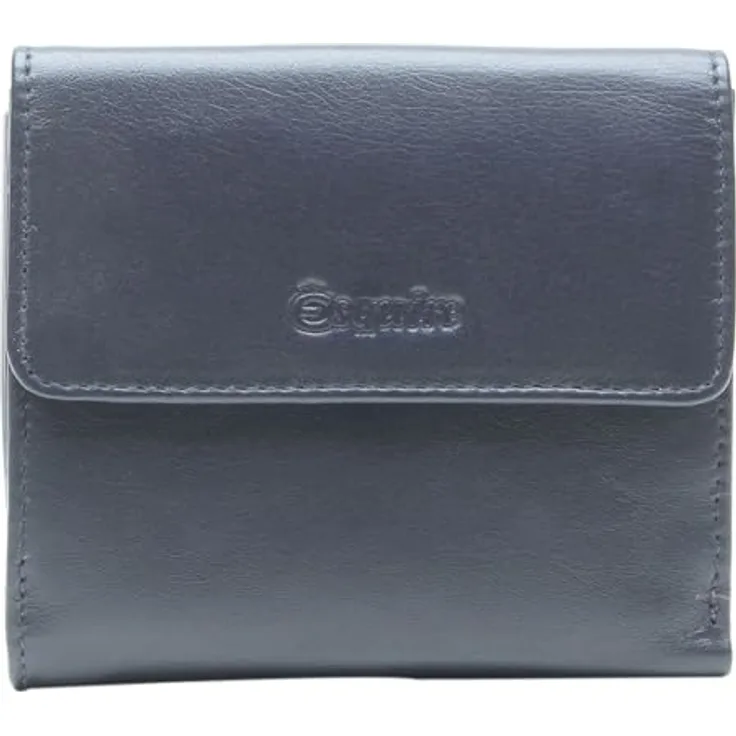 Esquire Viktoria Geldbörse RFID, 10 cm x 8 cm x 1 cm, aus 100% Leder, blau