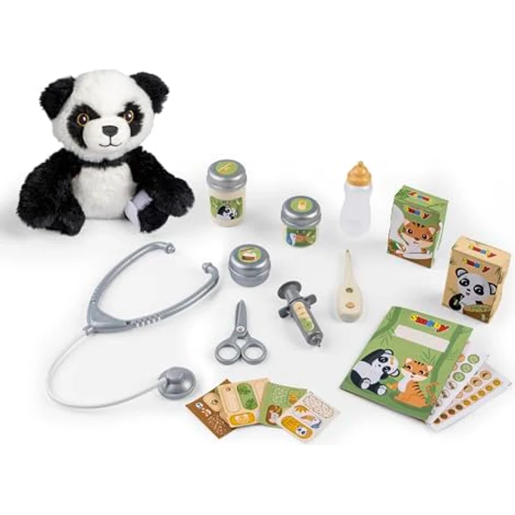Smoby Tierarzt Klinik Spielset, mit Plüsch-Panda, umfangreichem Zubehör und realitätsnahem Spielerlebnis, ab 3 Jahren – Bild 3