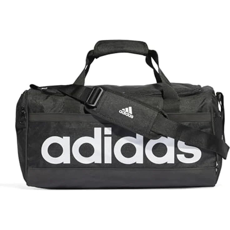adidas Performance Sporttasche ESSENTIALS LINEAR DUFFELBAG M, Kinder-Sporttasche mit integriertem Schuhfach, grau – Bild 3