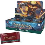 Wizards of the Coast Magic: The Gathering Set Booster Display „Der Herr der Ringe: Geschichten aus Mittelerde“, 30 Booster-Packs, Englisch, durchsichtige Box