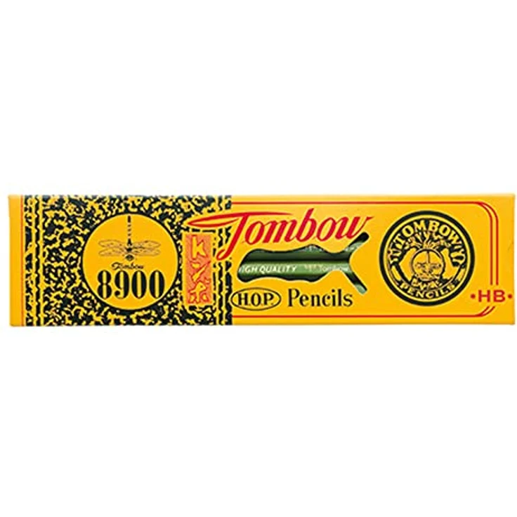 Tombow 8900 Bleistift HB grün, 12 Stück, traditioneller japanischer Bleistift für Schreiben und Zeichnen – Bild 1
