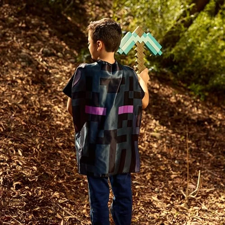 Disguise Minecraft Pickaxe and Cape Costume Set, Official Minecraft Costume Accessories for Kids, One Size - Durable and Flexible Design, High-Quality Material, Includes Accessories – Bild 4