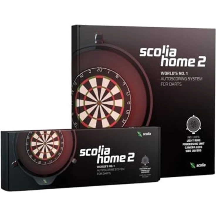 Scolia Home 2 Basic, Darts Autoscoring-System für Steeldartscheiben mit hochauflösenden Kameras, WLAN-fähig, ohne PU Surround – Bild 4