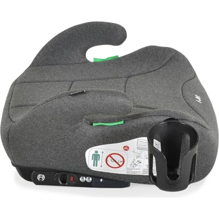 Moni Kindersitzerhöhung i-Jet, Gruppe 3, ab 4 bis 12 Jahre, Isofix, abnehmbarer Bezug, Getränkehalter, ergonomische Form – Bild 5