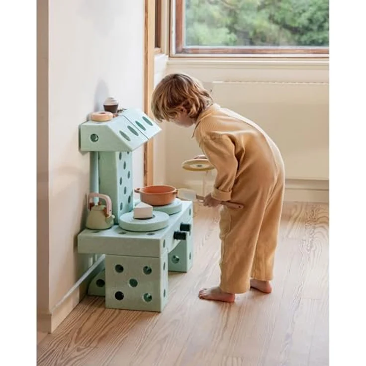 Modu Baukasten Starter-Set Dreamer für 0-6 Jahre - Ocean Mint/Forest Green, Klemmbausteine von Modu – Bild 6