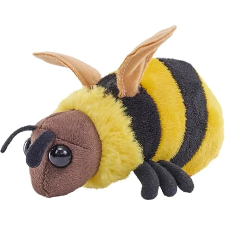 Wild Republic Pocketkins Biene, Plüschtier, 12 cm, Plüschspielzeug, recycelte Materialien – Bild 1
