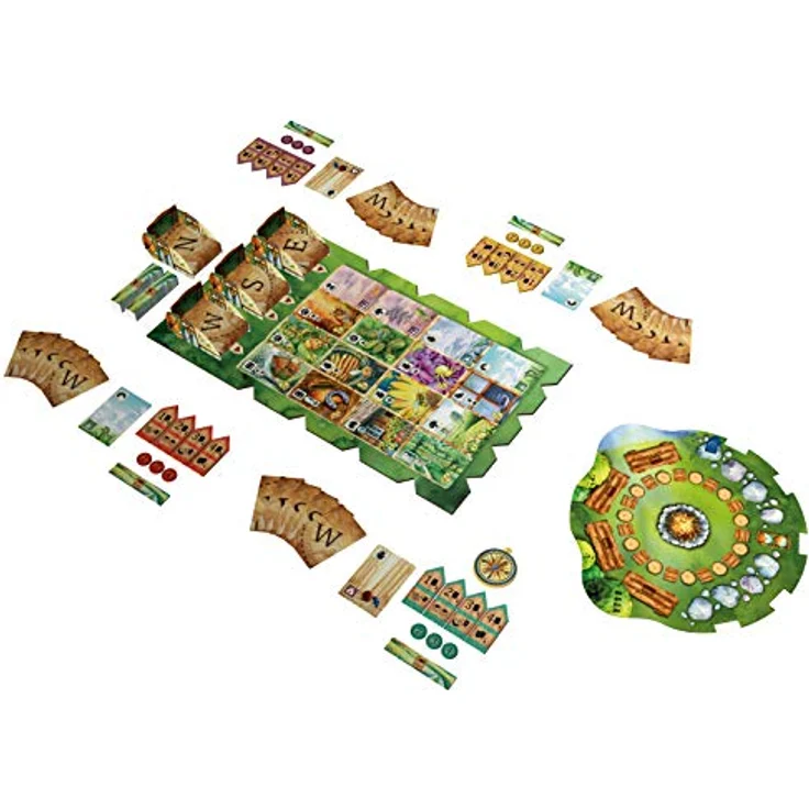 Asmodee Meadow - Brettspiel für 1-4 Spieler, ab 10 Jahren, italienische Ausgabe mit über 200 handgemalten Karten und strategischem Icon-Management – Bild 3