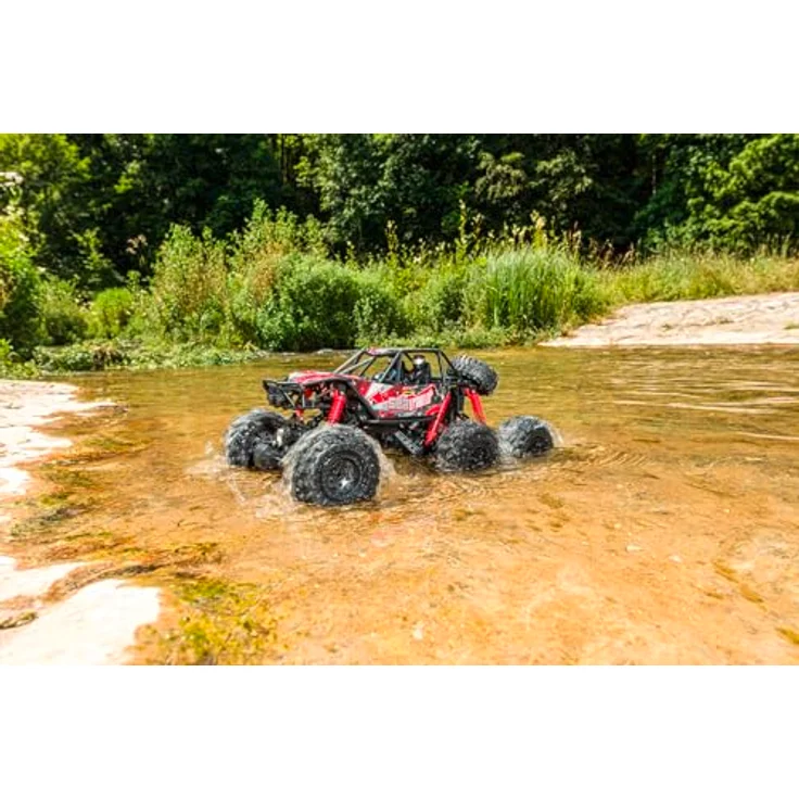 Carson Sea Crawler 6x6 100% RTR Amphibienfahrzeug, rot - RC-Auto für Land und Wasser, robust und wasserfest, 2.4G Fernsteuerung – Bild 5