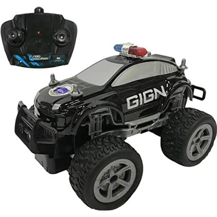 TURBO CHALLENGE - SUV - GIGN - 099201 - Ferngesteuertes Auto - Schwarz - 1/20 - Batterien Nicht enthalten - Kunststoff - Kinderspielzeug - Geschenk - Ab 6 Jahren