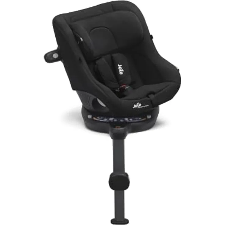 joie Reboarder-Kindersitz i-Spin 360 Compact, 360° Drehfunktion, Isofix-Basis, für Kinder von 6 Monaten - 4 Jahren (61 cm - 105 cm), Raven