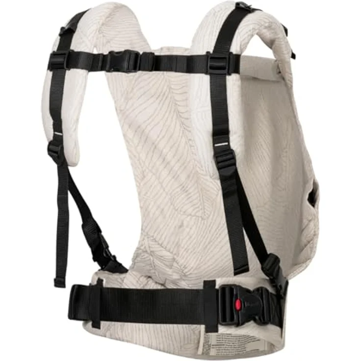 Hoppediz Babytrage Buckle, Fullbuckle für Neugeborene (3,5 - 20 kg) mit 2 Schnallen Optionen, ergonomisch verstellbar, in neutralem Design – Bild 3