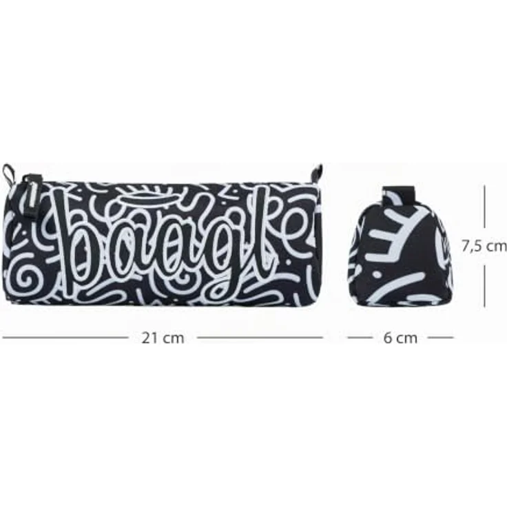Baagl Platz Federmäppchen Schulmäppchen, geräumige Federtasche in trendigem Design, 21 x 7 x 7 cm – Bild 5