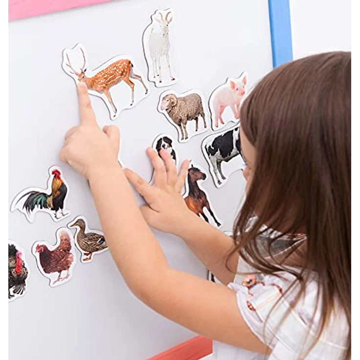 Kühlschrankmagnete kinder MAGDUM Bauernhof FOTO - 16 GROßE Kühlschrank Magnete für Kleinkinder - Kinder magnete - Magnete für magnettafel - Magnete kühlschrank - Magnete kinder - Magnettafel kinder – Bild 10