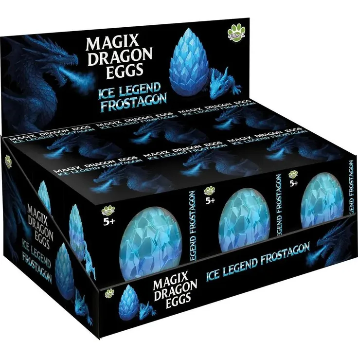 Triton-X MagiX Dragon Eggs ICE Edition, Frostagon Figur 30 cm, blau, Sammlerstück für Fantasy-Fans