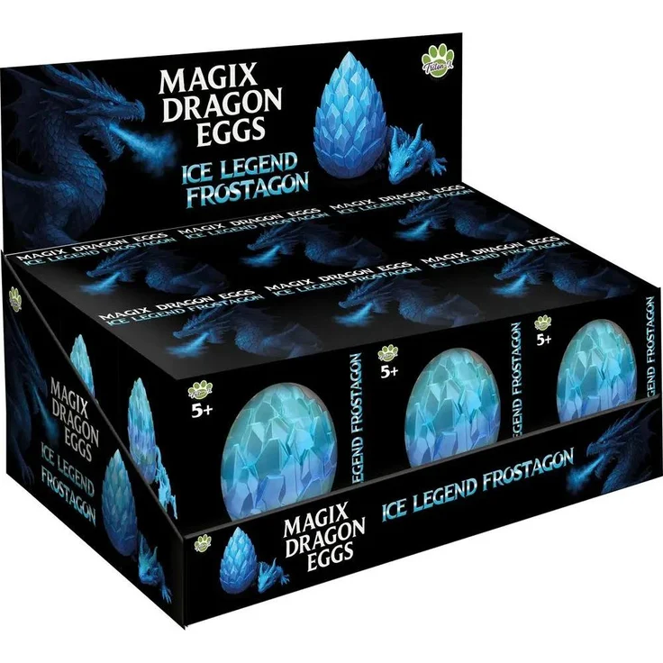 Triton-X MagiX Dragon Eggs ICE Edition, Frostagon Figur 30 cm, blau, Sammlerstück für Fantasy-Fans