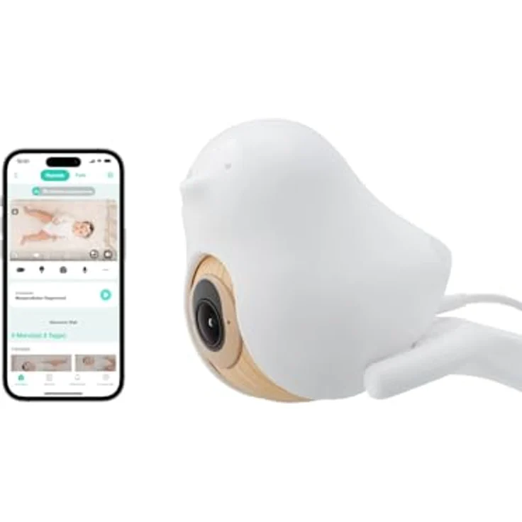CuboAi Smart Babyphone 3, 2,5K QHD Babykamera, KI-Sicherheitswarnungen, Nachtsicht, WLAN, 1 Jahr Premium inklusive – Bild 1