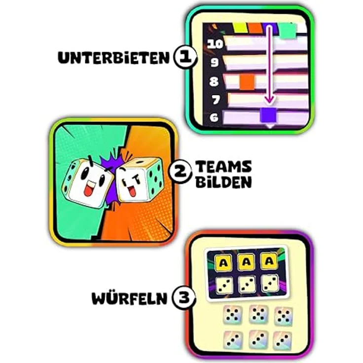 AMIGO Biddle, semi-kooperatives Brettspiel mit dynamischen Teams und leichten Spielregeln, ab 8 Jahre – Bild 5