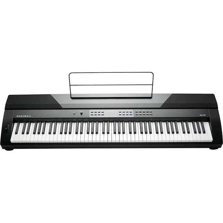 Kurzweil KA70, 88-Tasten Arranger Stagepiano mit Onboard Lautsprechern, Schwarz