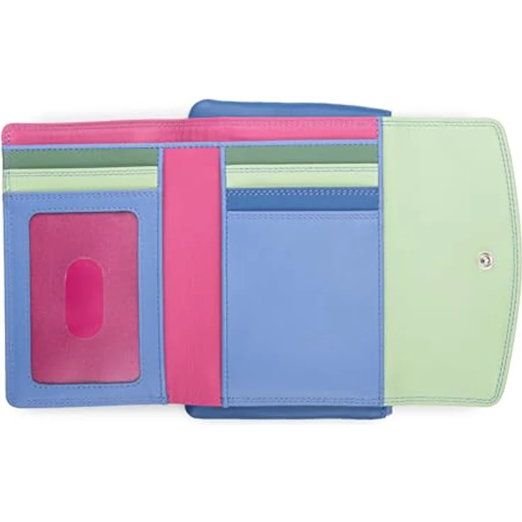 Mywalit Kinderportemonnaie Leder, RFID Schutz, 14 cm, blau – Bild 3