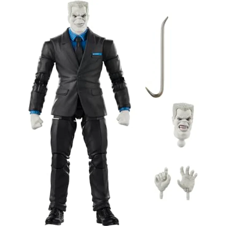 Marvel Press Marvel Legends Series Tombstone Action-Figur, 15 cm große Sammelfigur mit 4 Accessoires, grau – Bild 1