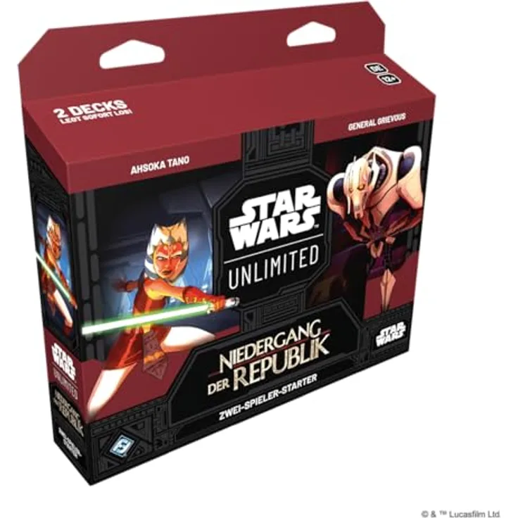 Fantasy Flight Games Star Wars: Unlimited – Niedergang der Republik (Zwei-Spieler-Starter), inkl. exklusiver Karten