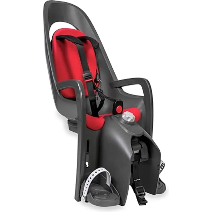 HAMAX Unisex Jugend Caress Kindersitz, Grau/DKL.grau/Rot, Einheitsgröße - Sicherheit, Komfort, Premium-Qualität – Bild 1
