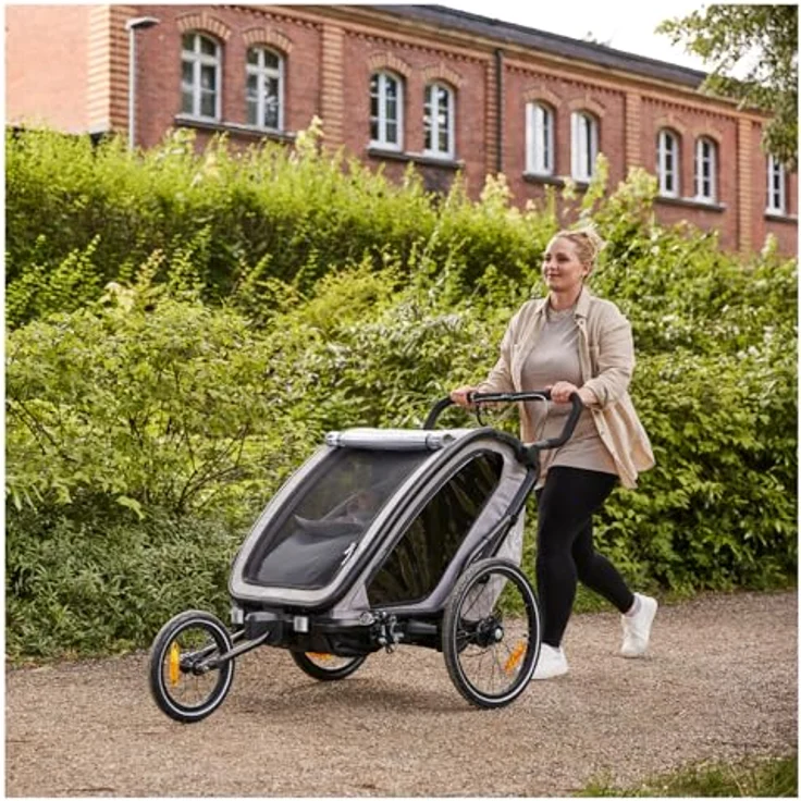 Hauck Fahrradkinderanhänger Bike N Walk Duo, für 2 Kinder, inkl. Deichsel – Bild 15