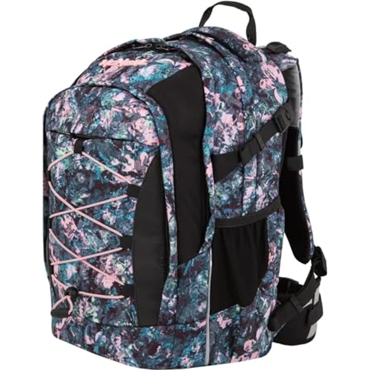 McNeill Schulrucksack LUCA, robuster Polyester-Rucksack mit Becken- und Brustgurt, herausnehmbarer Tasche, einfachem Reißverschluss – Bild 2