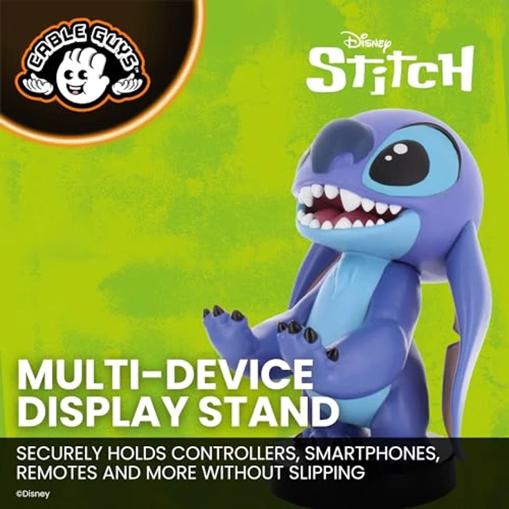 Exquisite Gaming - Clamping Bracket Disney Smiley Stitch, Sammelfigur zum Halten und Laden von Gamepads und Smartphones, 20 cm – Bild 4