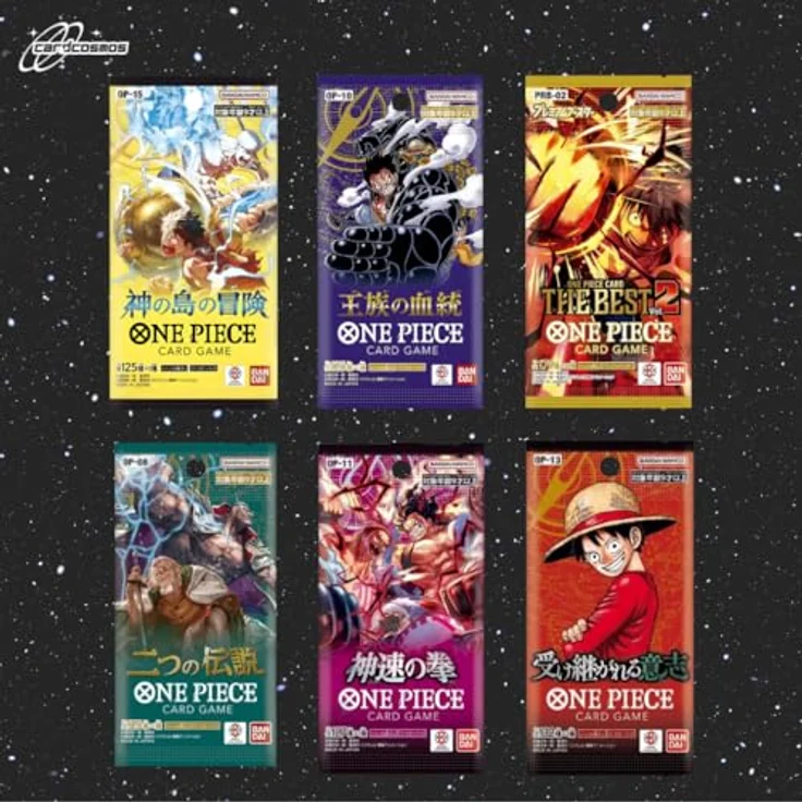 cardcosmos One Piece Card Game 3er Mystery Booster Set, 3 verschiedene japanische Boosterpacks, original verpackt für Sammler & Spieler – Bild 5