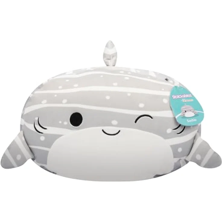 Squishmallows Sachie der Hai 30 cm Stackables, offizielles Jazwares Plüsch, superweiches Kuscheltier – Bild 1