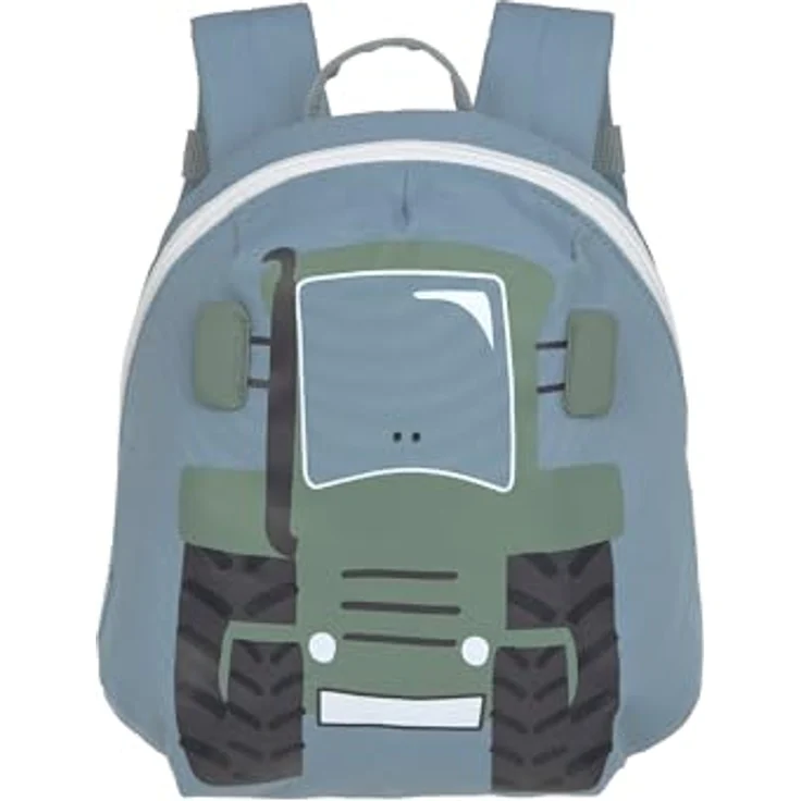 LÄSSIG Kleiner Kinderrucksack für Kita Kindertasche Krippenrucksack mit Brustgurt, 20 x 9.5 x 24 cm, 3,5 L/Tiny Backpack Tractor – Bild 1