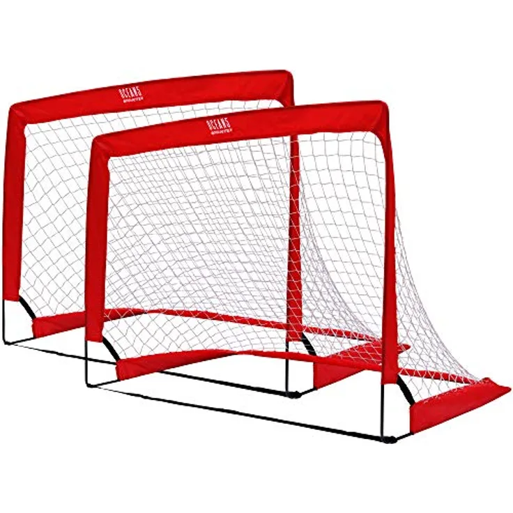 Ocean 5 Goalgetter 2er-Set Popup-Fußballtore, Faltbare Minitore für den Garten, 120 x 90 x 90 cm, Fussballtore für Kinder und Jugendliche, Klappbare Tore für Spiele wie Hockey und Handball, strapazierfähig