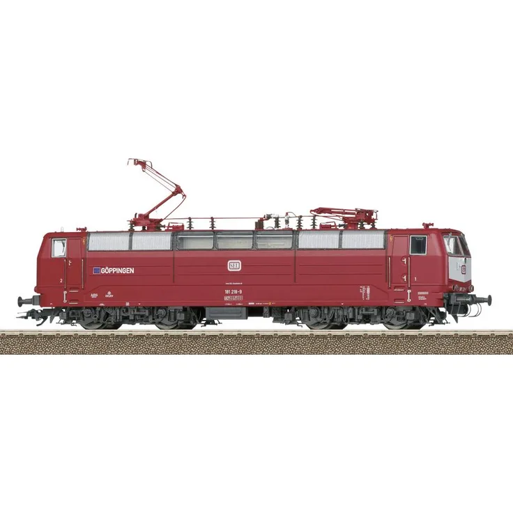 TRIX H0 T25186 E-Lok 181 218-9 SEL Göppingen, Elektrolokomotive in orientrot mit Digital-Decoder und Geräuschfunktionen